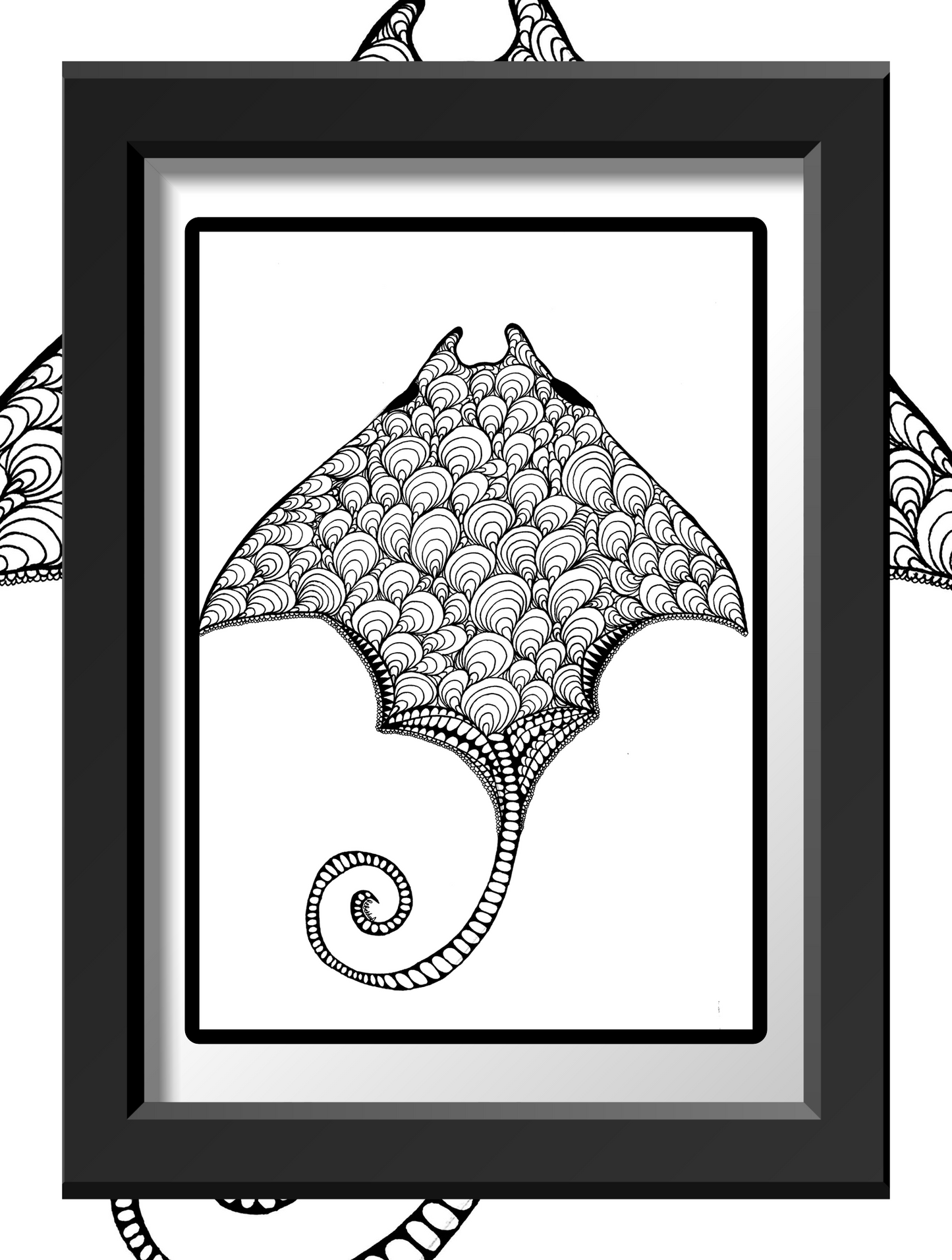 Kite fish - Art Print