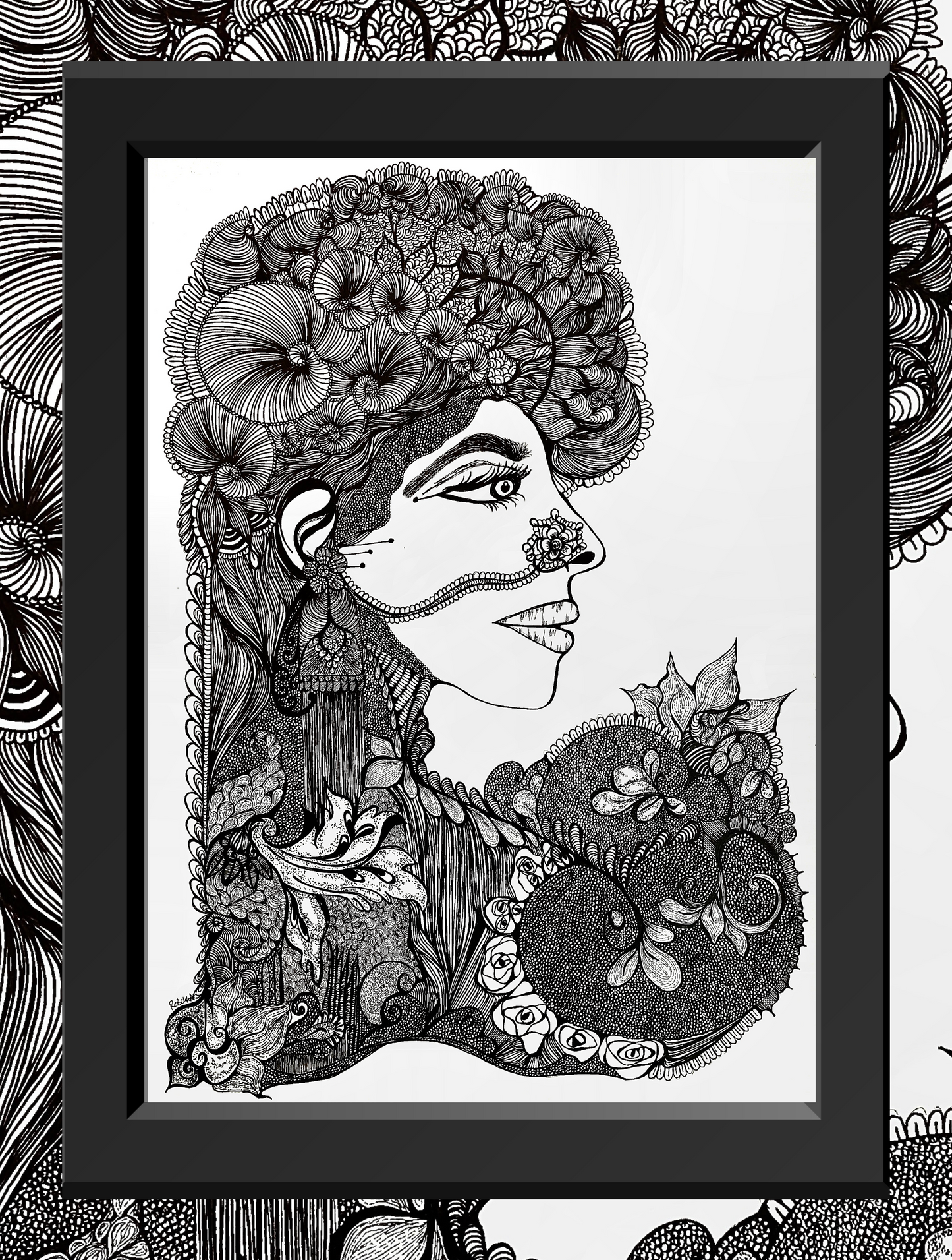 Indian Woman Series HER - Portrait 4 - Art Print