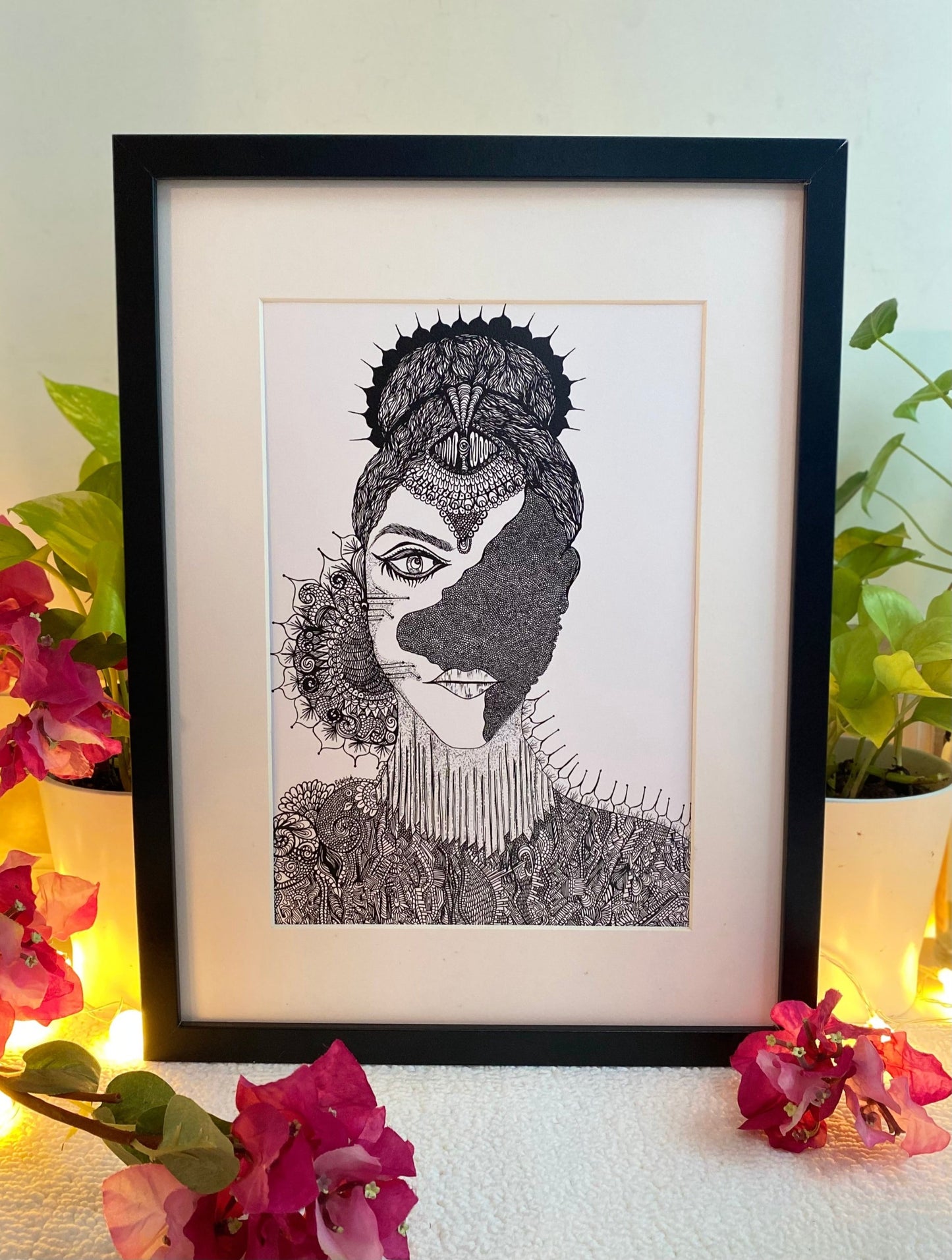 Indian Woman Series HER - Portrait 1 - Art Print
