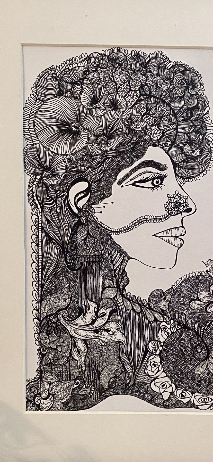 Indian Woman Series HER - Portrait 4 - Art Print