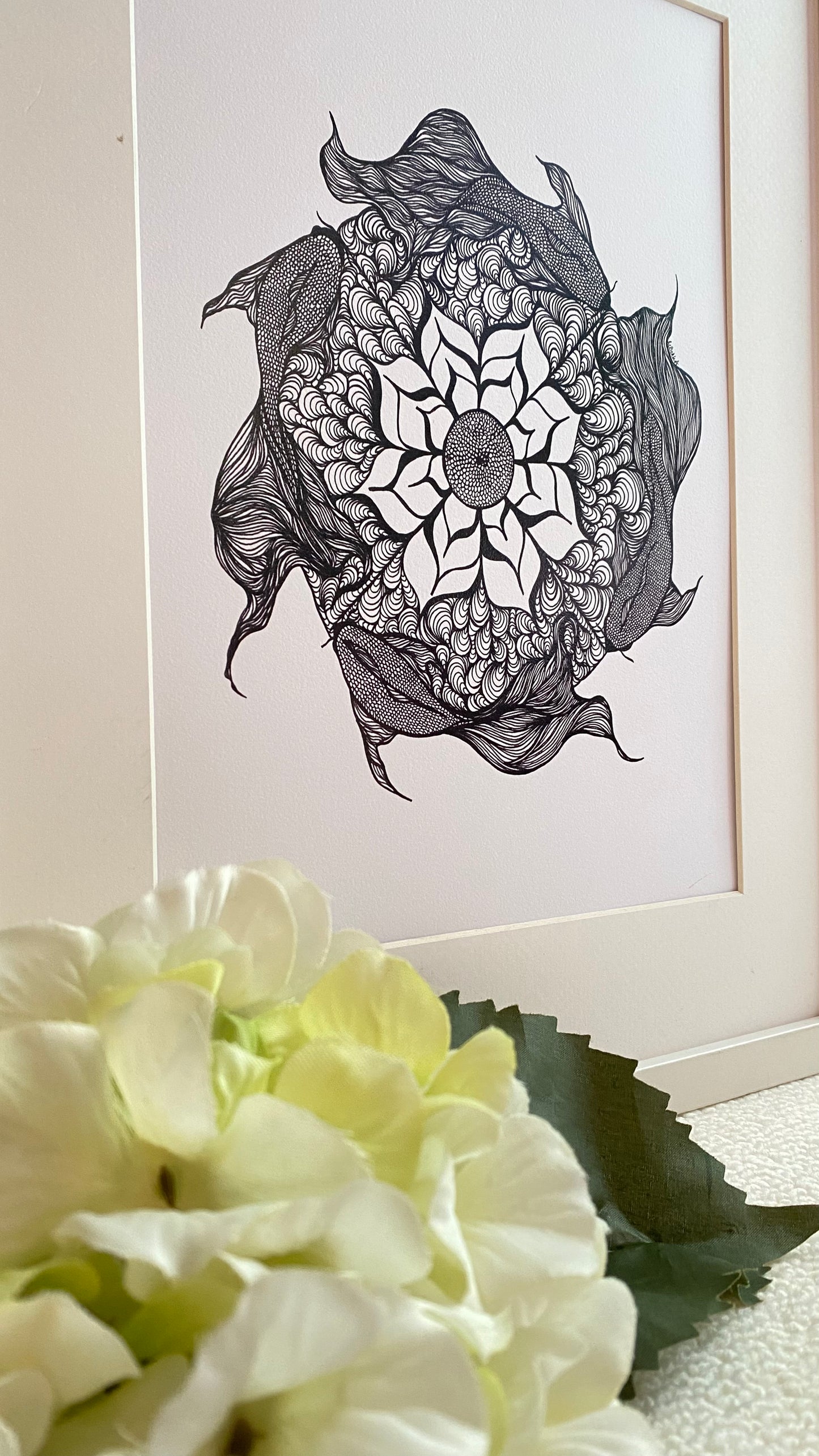 Koi Fish Mandala - Art Print