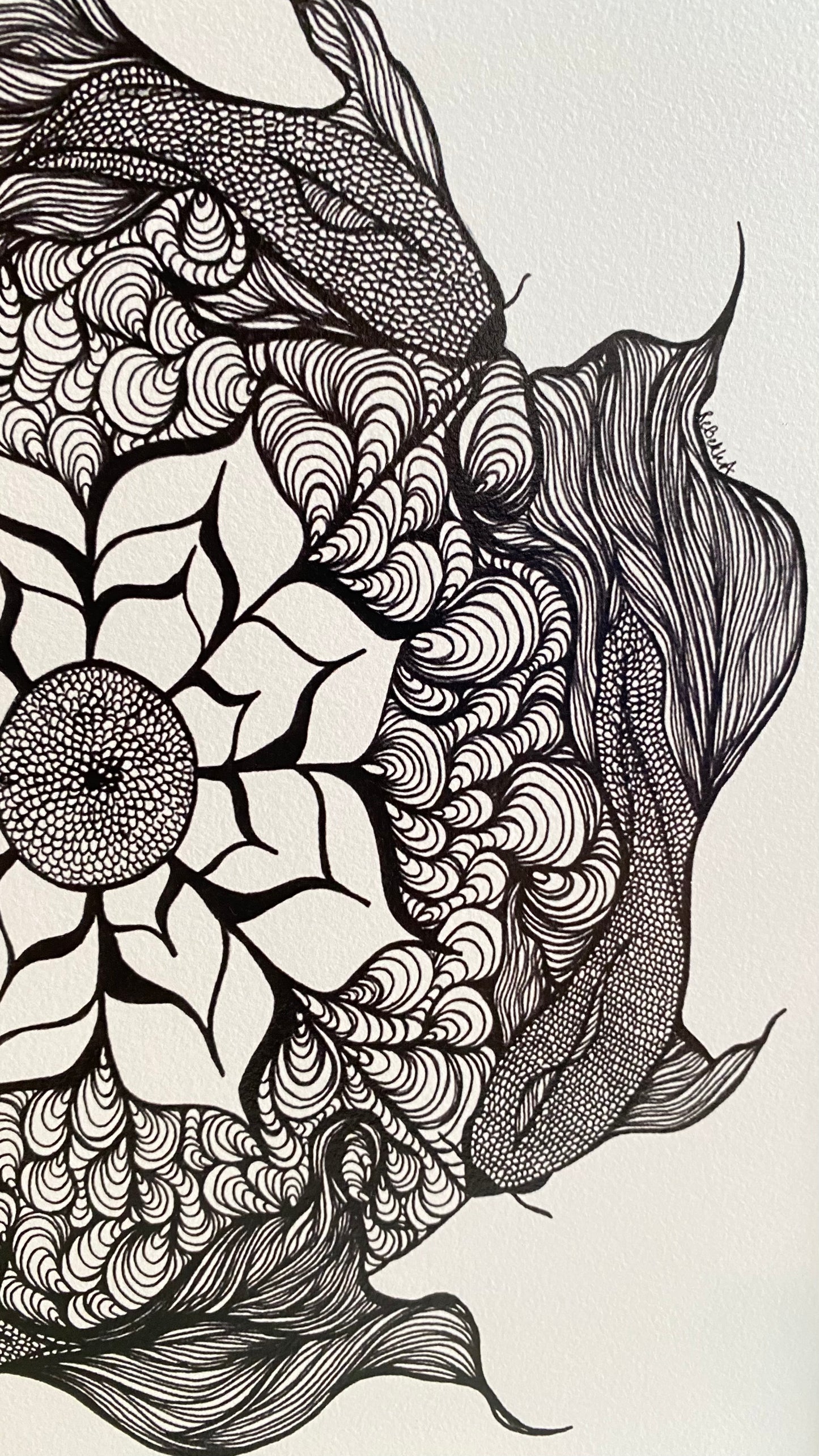 Koi Fish Mandala - Art Print