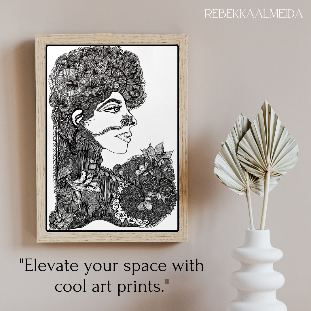Indian Woman Series HER - Portrait 4 - Art Print