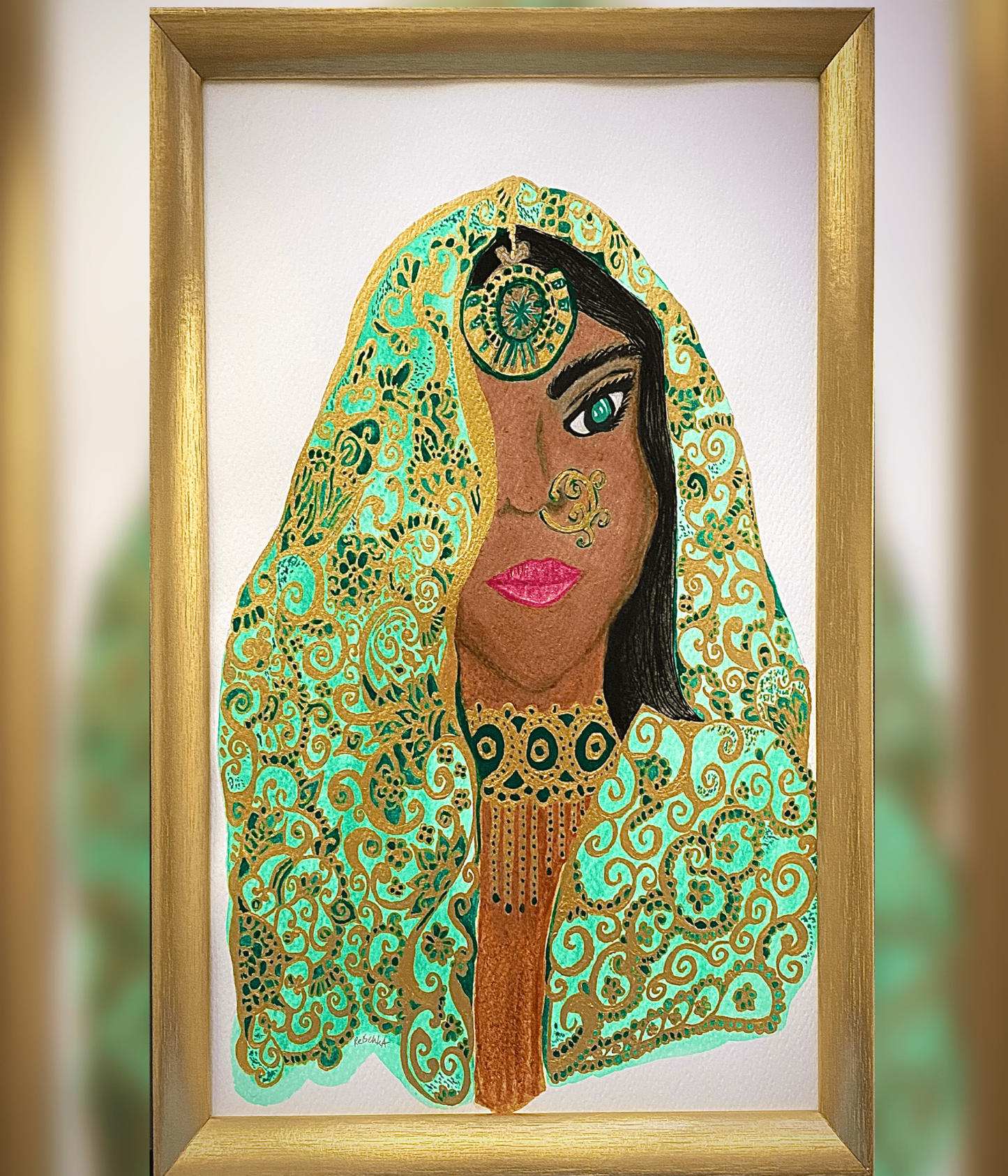 Traditional Lady (Green)