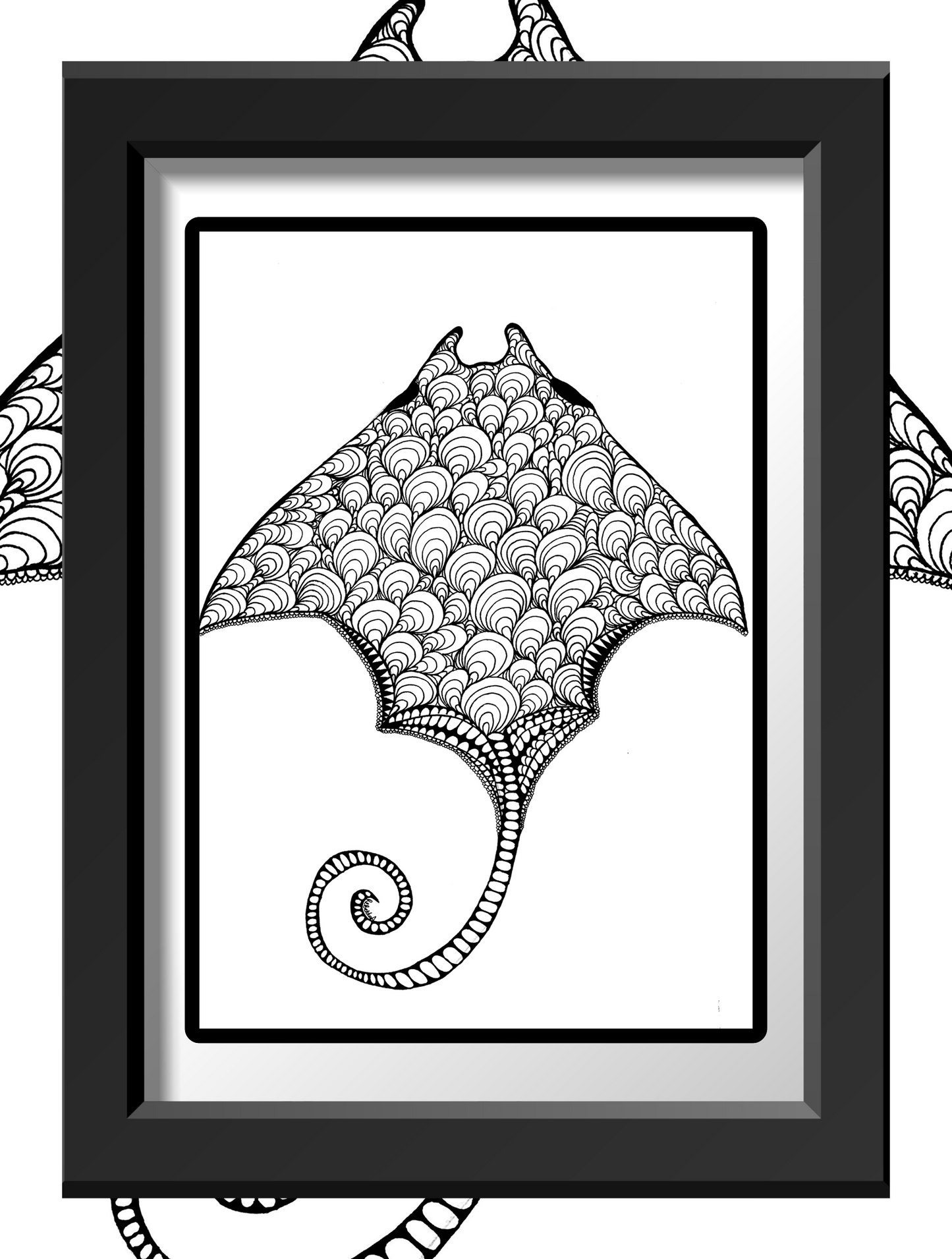 Kite fish  - Art Print