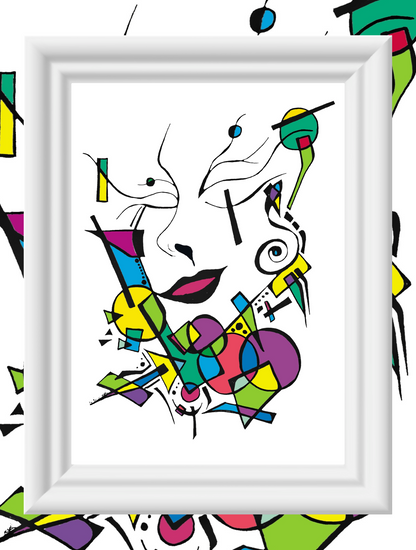 Abstract Face - Art Print