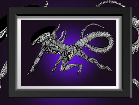 Xenomorph - Art Print (Purple)