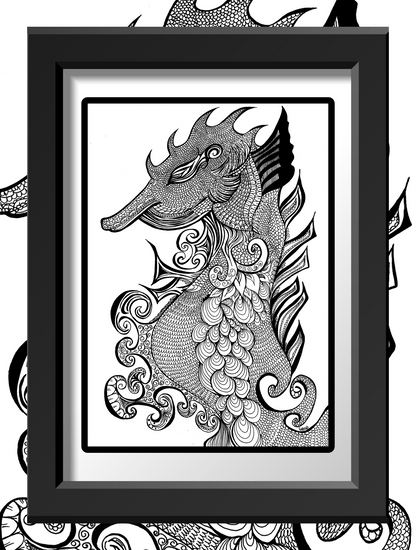 Seahorse - Art Print