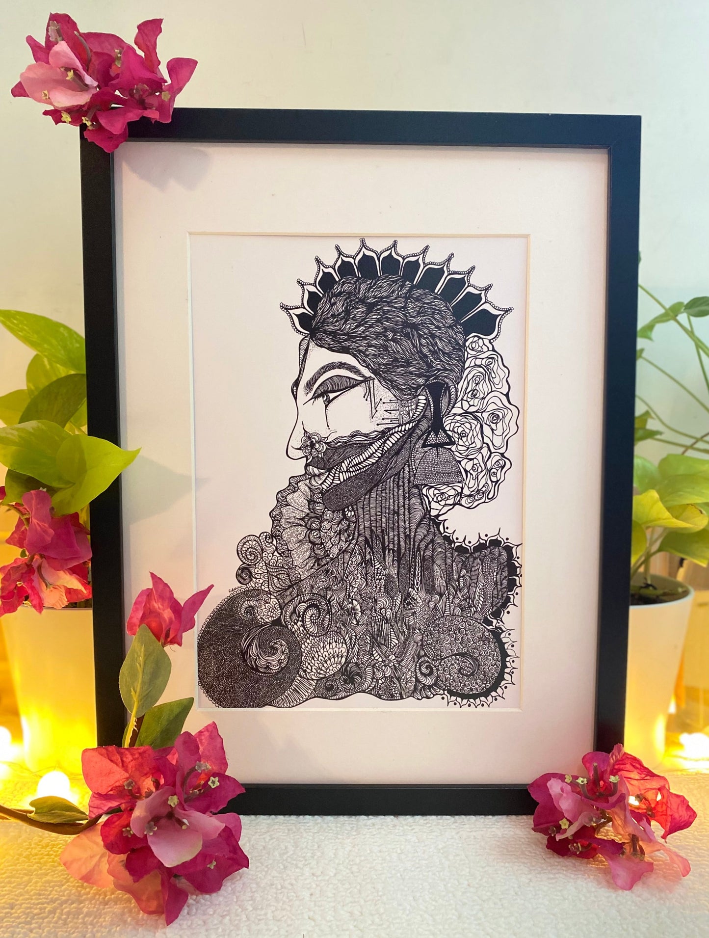 Indian Woman Series HER - Portrait 2 - Art Print