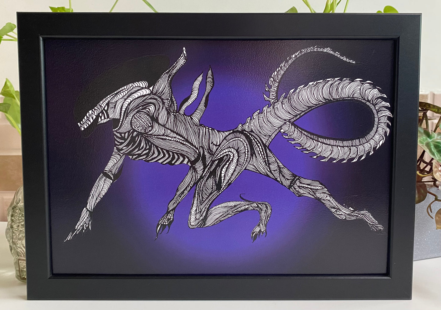 Xenomorph - Art Print (Purple)